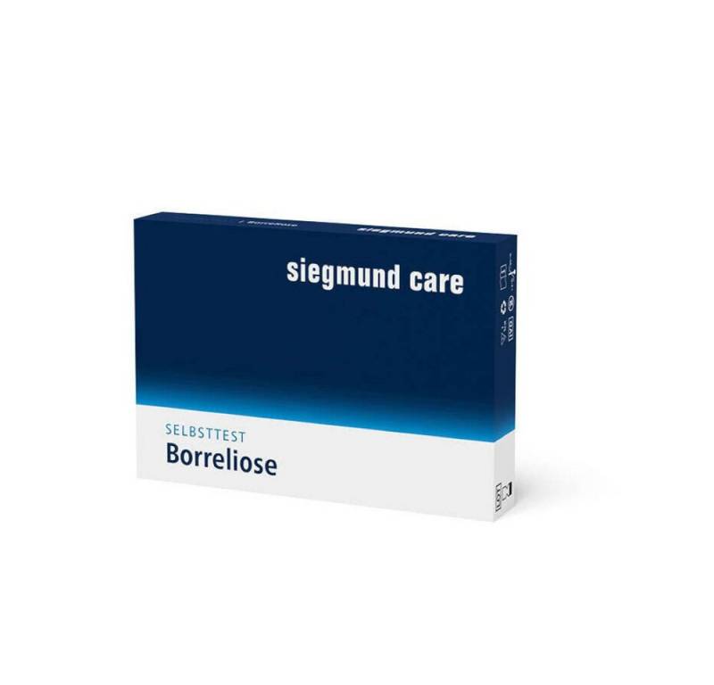 siegmund care Mononukleose-Schnelltest Borreliose Selbsttest, 1-tlg., Genauigkeit 88,04 %, Dauer des Tests - 10 Minuten von siegmund care