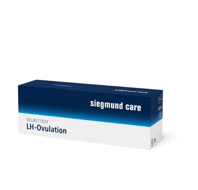 siegmund care Schwangerschaftstest LH-Ovulation Selbsttest, Genauigkeit 100 %, 5-tlg., Dauer des Tests: 5 Minuten von siegmund care