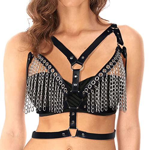 sigando Punk Leder Harness Taille Bein käfigbetten Geschirr Gothic Strumpfband Gürtel für Damen von sigando