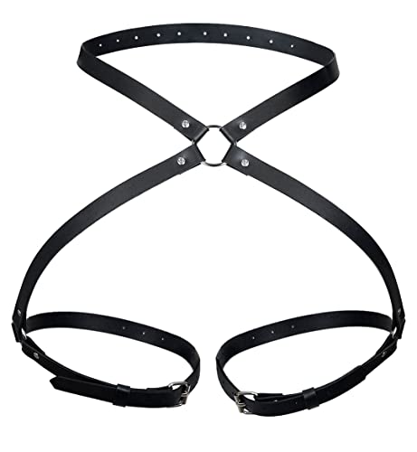 sigando Punk Leder Harness Taille Bein käfigbetten Geschirr Gothic Strumpfband Gürtel für Damen von sigando