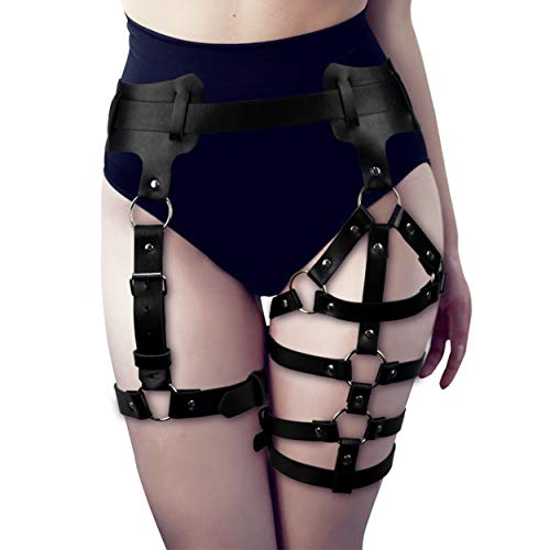 sigando Punk Leder Harness Taille Bein käfigbetten Geschirr Gothic Strumpfband Gürtel für Damen… von sigando