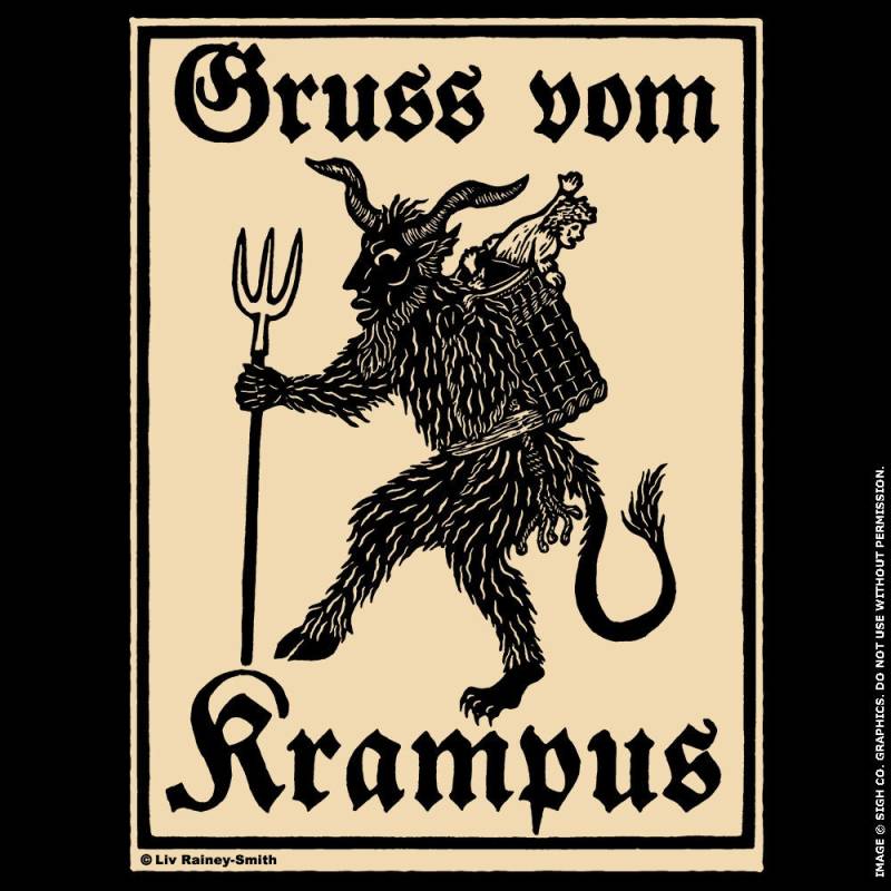 Ein Gruß Aus Dem Krampus Holzschnitt Babydoll Größen S-2xl von sighcographics