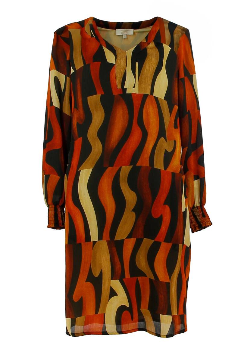 signe nature - Bedrucktes Kleid rot/orange - Gr. - 38 von signe nature