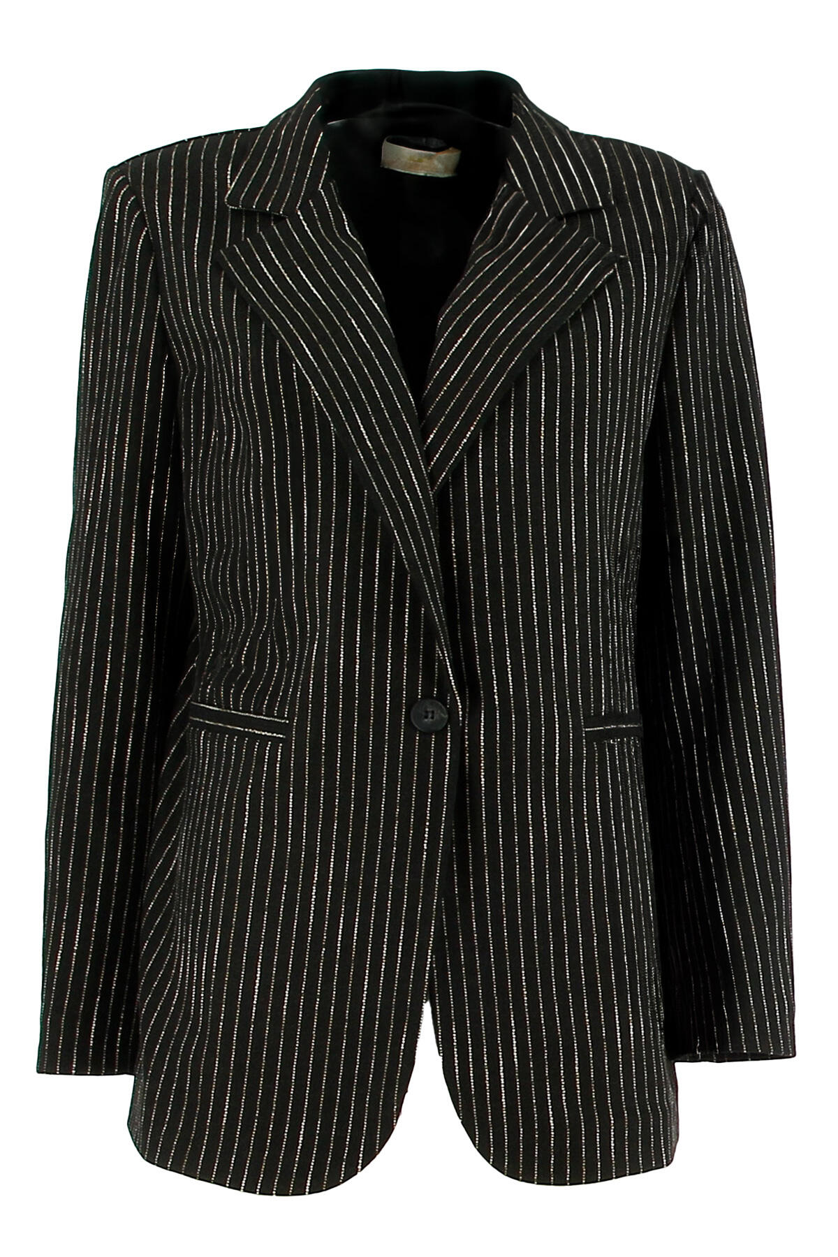 signe nature - Blazer mit Streifen schwarz - Gr. - 42 von signe nature