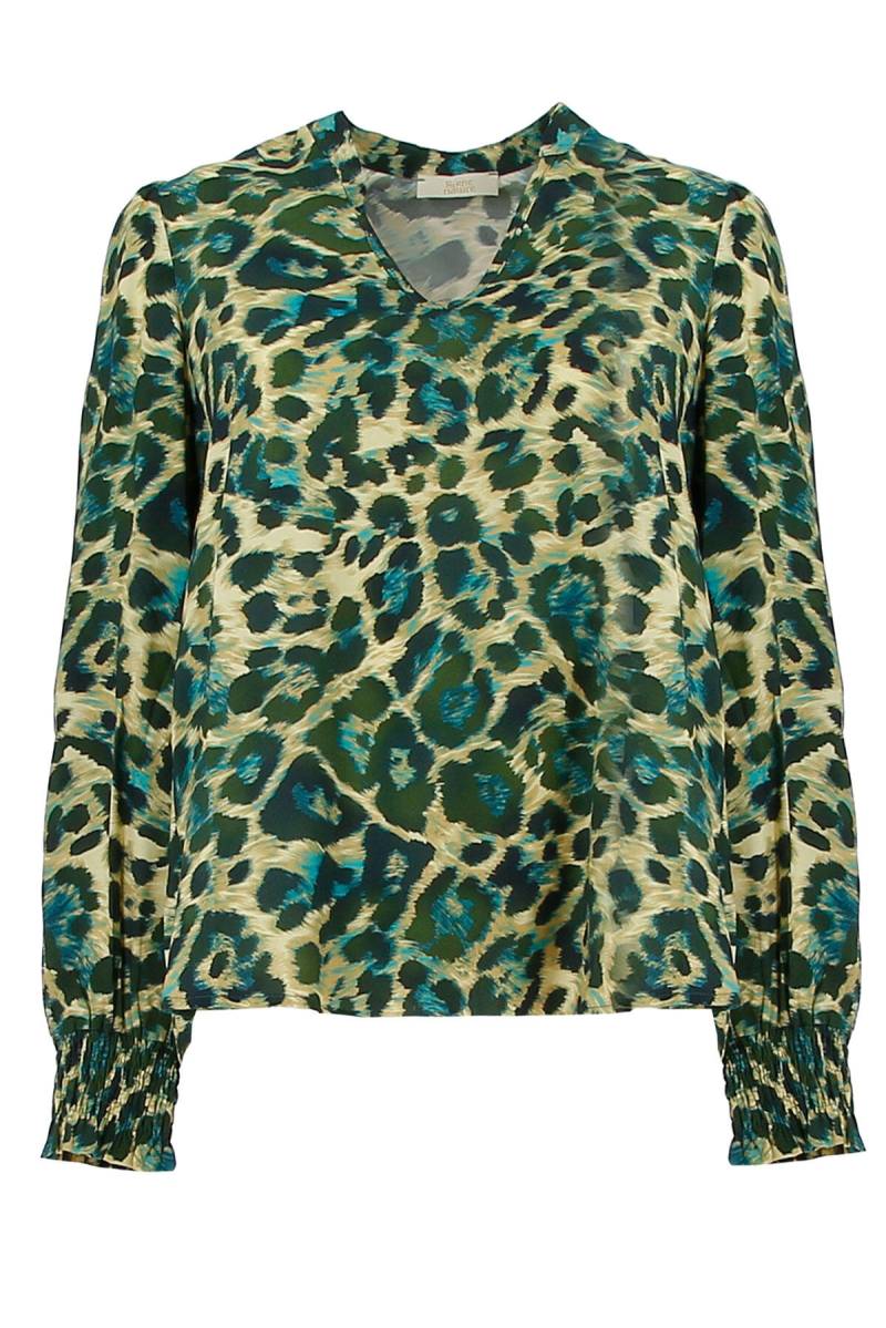 signe nature - Bluse mit Allover-Muster grün - Gr. - 44 von signe nature