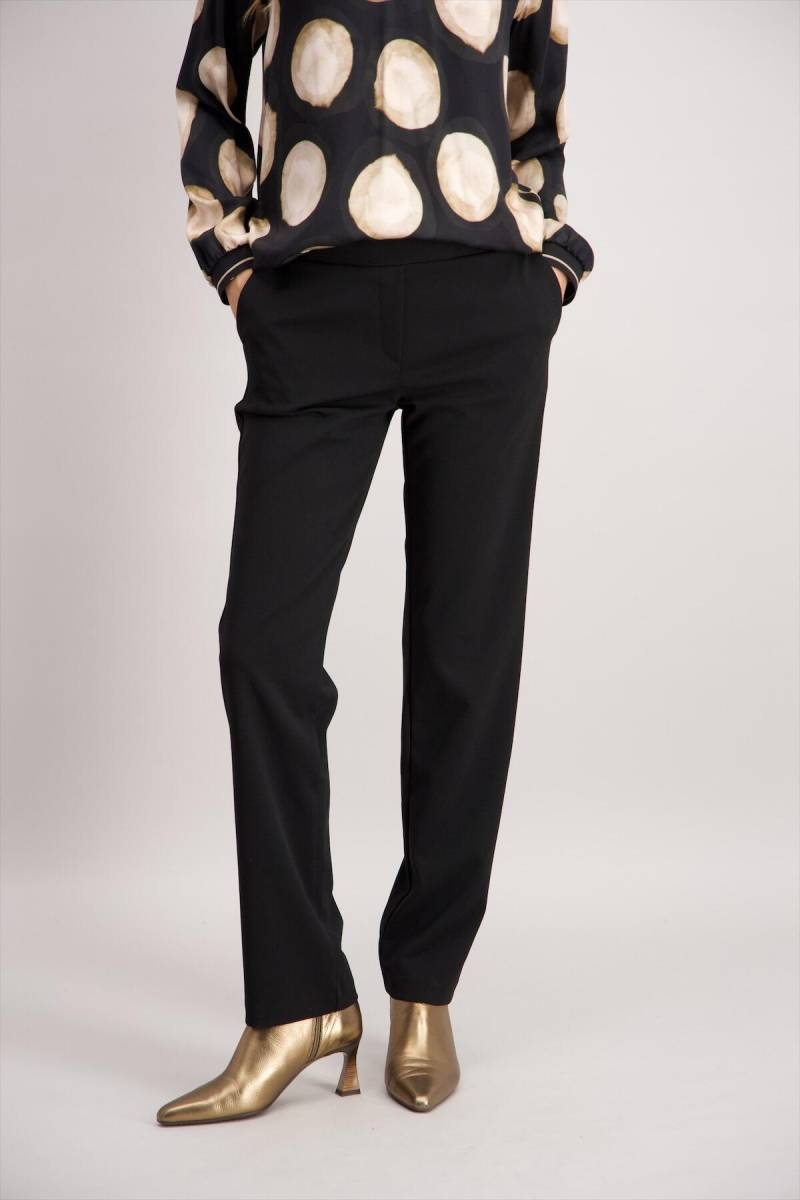 signe nature - Einfache Crêpe-Hose schwarz - Gr. - 38 von signe nature