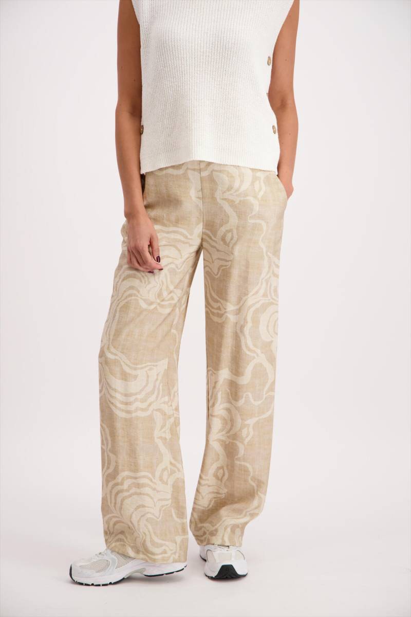 signe nature - Hose mit Muster beige - Gr. - 38 von signe nature