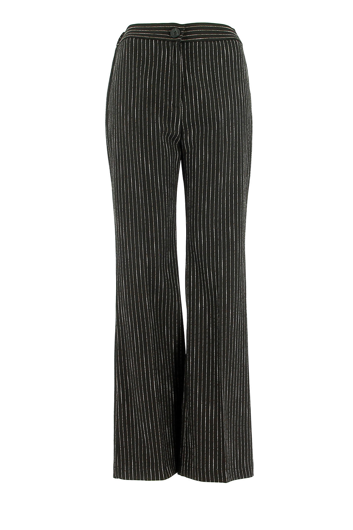 signe nature - Hose mit feinen Streifen schwarz - Gr. - 40 von signe nature