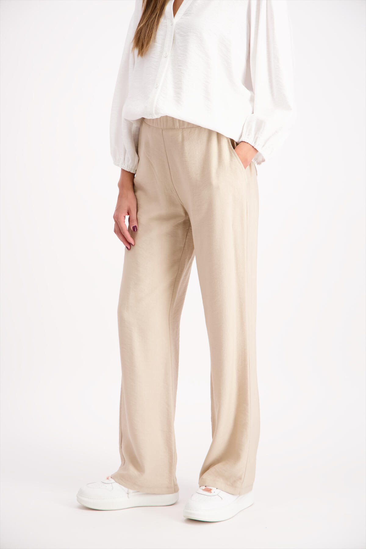 signe nature - Hose unifarben beige - Gr. - 42 von signe nature