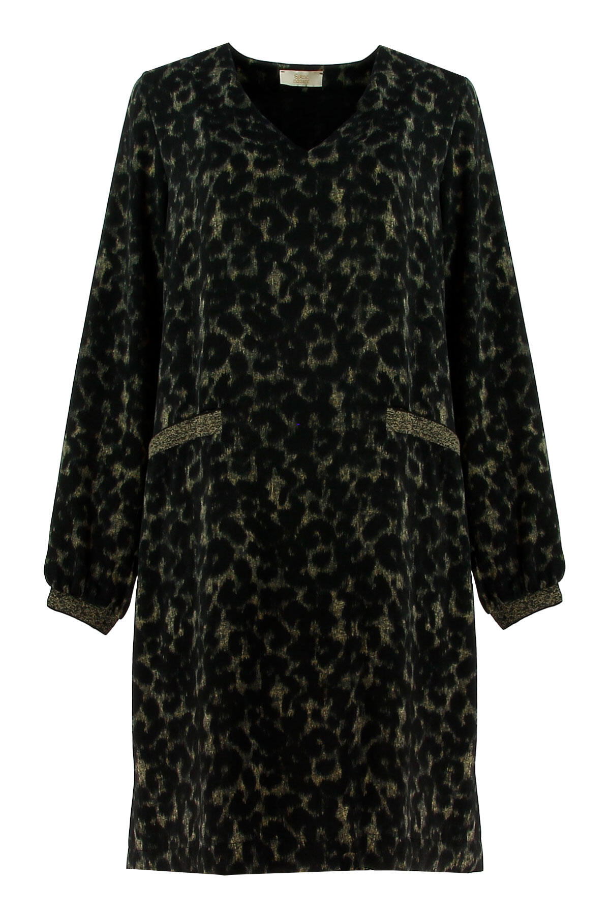 signe nature - Kleid mit Animalprint braun - Gr. - 38 von signe nature