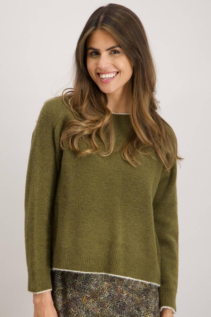 signe nature - Pullover aus Wollstrick grün von signe nature