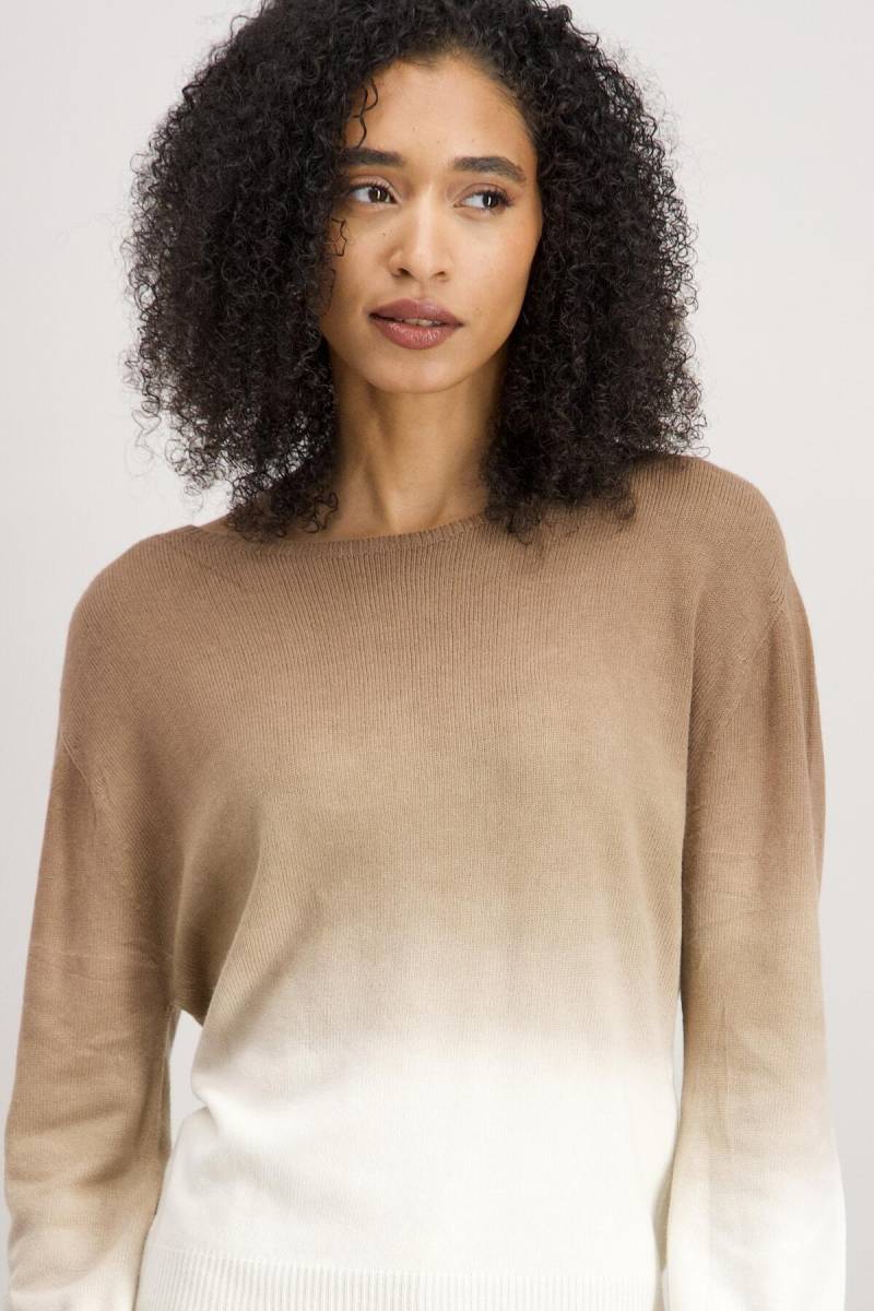 signe nature - Pullover mit Farbverlauf beige/braun - Gr. - XXL von signe nature