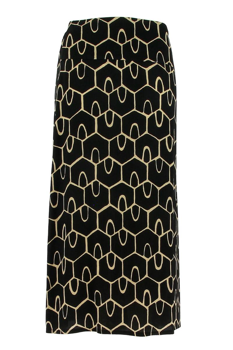 signe nature - Rock mit Alloverprint gelb/schwarz - Gr. - 40 von signe nature