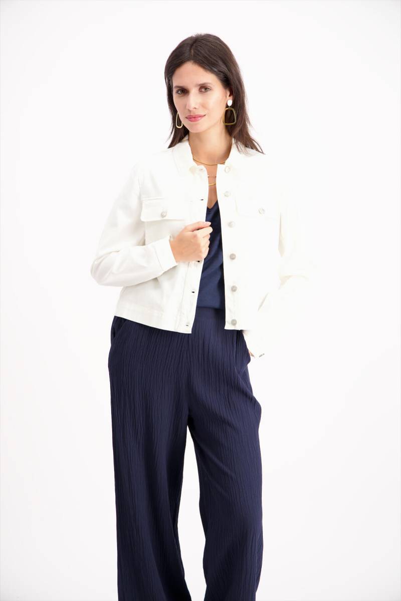 signe nature - Unifarbene Jeansjacke weiß - Gr. - 40 von signe nature