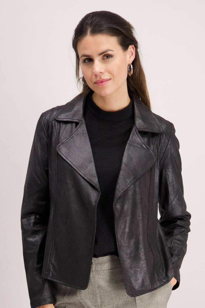 signe nature - Wildlederjacke schwarz - Gr. - 46 von signe nature