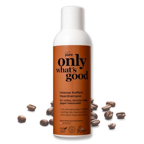 siin pure Koffein Shampoo Herren Frauen 200ml - Shampoo Haarausfall Herren - Haarshampoo für volles dichtes Haar - effektiv mit natürlichem Betain - Coffein Shampoo Haare Haarwachstum Hair loss von siin