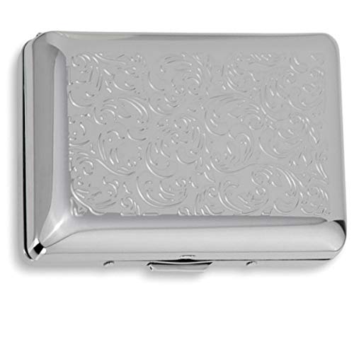 SILBERKANNE Visitenkartenetui Kreditkartenetui filigran 9,5x6,5x1,5 cm Premium Silber Plated edel versilbert in Top Verarbeitung von SILBERKANNE