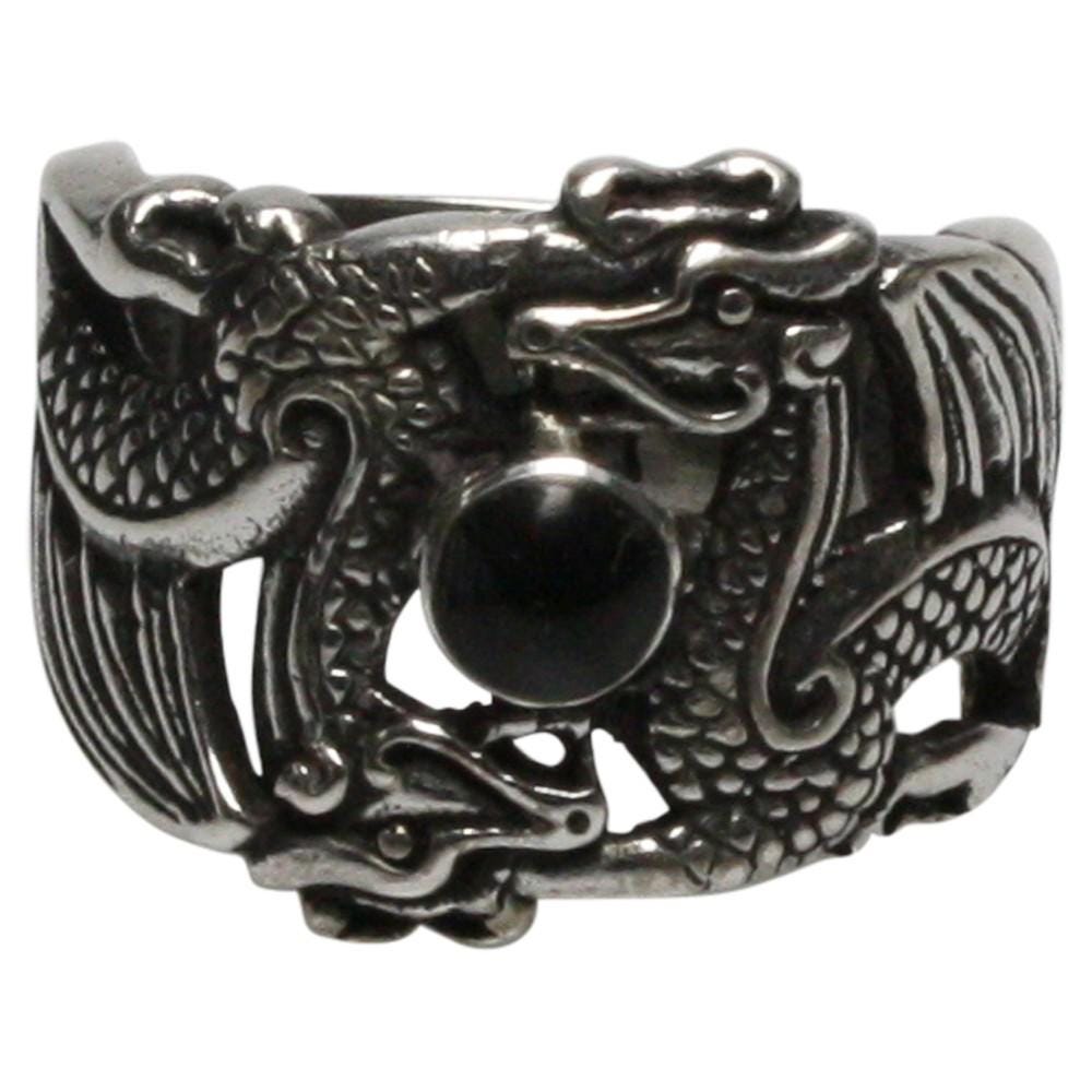 Drachenring Silber 925 Mit Onyx Drachenring Silber 925 Mit Onyx von silberringede