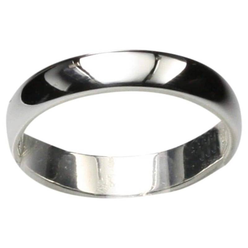 Feiner Abgerundeter Bandring Silber 925 4, 2mm Breit Feiner Abgerundeter Bandring Silber 925 4, 2mm Breit von silberringede