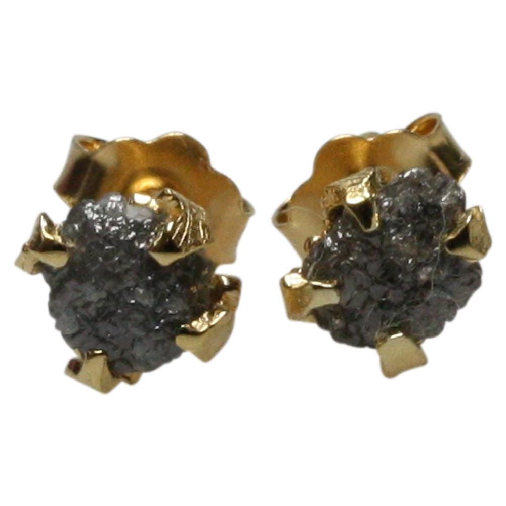 Hochwertig Vergoldete Ohrstecker Aus 925Er Silber Mit Rohdiamant Hochwertig Vergoldete Ohrstecker Aus 925Er Silber Mit Rohdiamant von silberringede