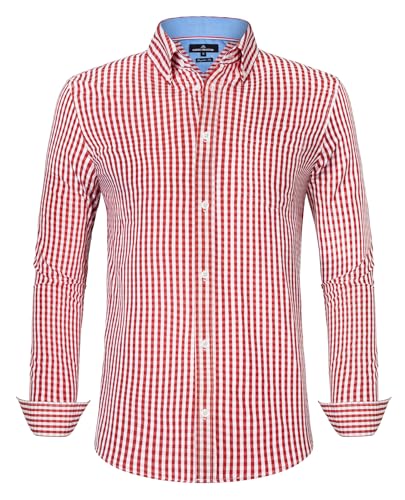 siliteelon Hemden Herren Langarm,Regular Fit Trachtenhemd Herren mit Tasche Bügelleichte Oberteile Männer Modern siliteelon Hemden Herren Langarm,Regular Fit Trachtenhemd Herren mit Tasche Bügelleichte Oberteile Männer Modern von siliteelon