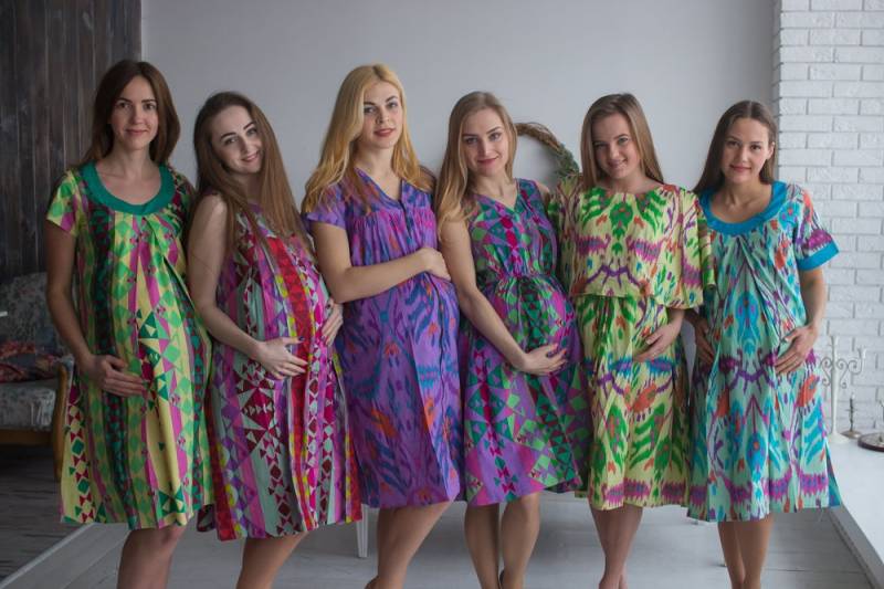 Aztec Geburt Kleider - Arbeit Kleider, Lieferung Krankenhaus Pflege Fütterung Mutterschaft Silkandmore von silkandmore