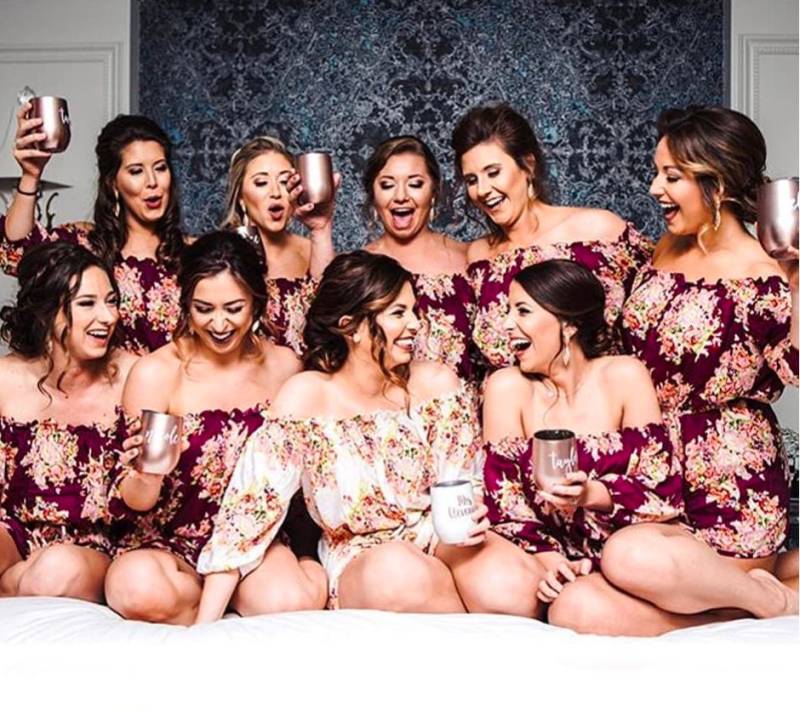 Deep Burgundy Off Shoulder Strampler Von Silkandmore - Süßes Outfit, Alternative Zu Brautjungfern Roben, Geschenke, Jumpsuit von silkandmore