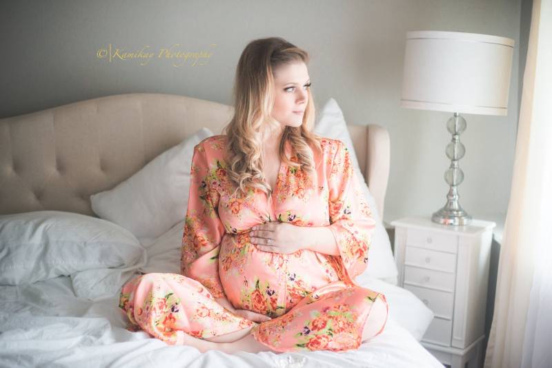 Koralle Seide Floral Posy Knöchel-Länge Mutterschaft Robe | Krankenhauskleid, Labor Kleid, Lieferung Stillende Mütter, Schwangerschaft Gewand Koralle Seide Floral Posy Knöchel-Länge Mutterschaft Robe | Krankenhauskleid, Labor Kleid, Lieferung Stillende Mütter, Schwangerschaft Gewand von silkandmore