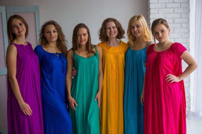 Lange Feste Juwel Getönten Nachthemden Für Jede Frau Liebt Einen Angenehmen Schlaf von silkandmore