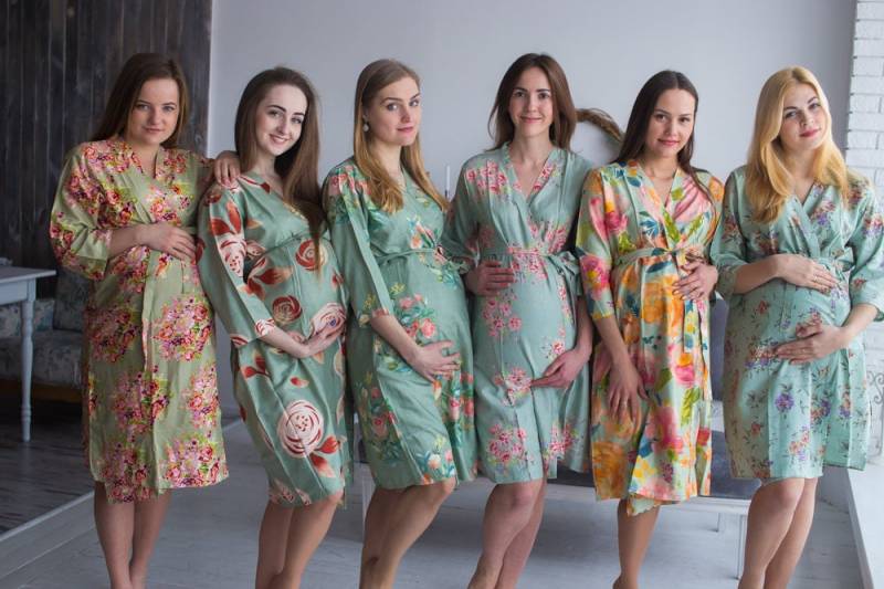 Mütter in Salbei Weiches Premium, Mutterschaft Gewand, Lieferung, Arbeits-Kleid, Krankenhauskleid, Baby-Dusche-Geschenk, Pflege Kleid von silkandmore