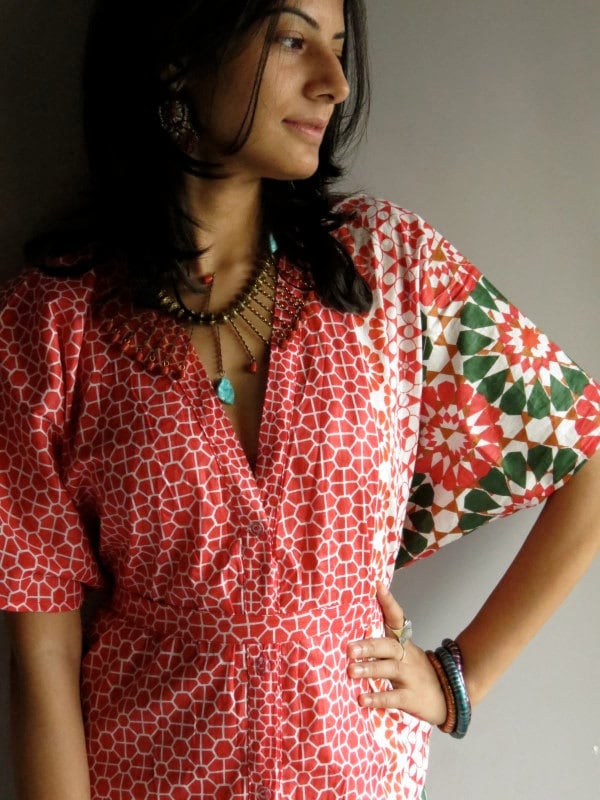 Sakura Lange Vorn Button Verschluss Kaftan - Perfekt Als Brautjungfern Geschenke, Immer Bereit Roben, Beachwear, Pflege, Kleid von silkandmore