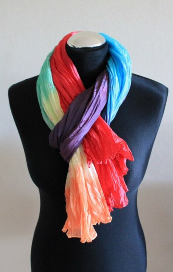 Nr. 12 - Seidenschal Xl-Crash-Schal Uni Nr. 12 - Seidenschal Xl-Crash-Schal Uni von silkdesignartdeco