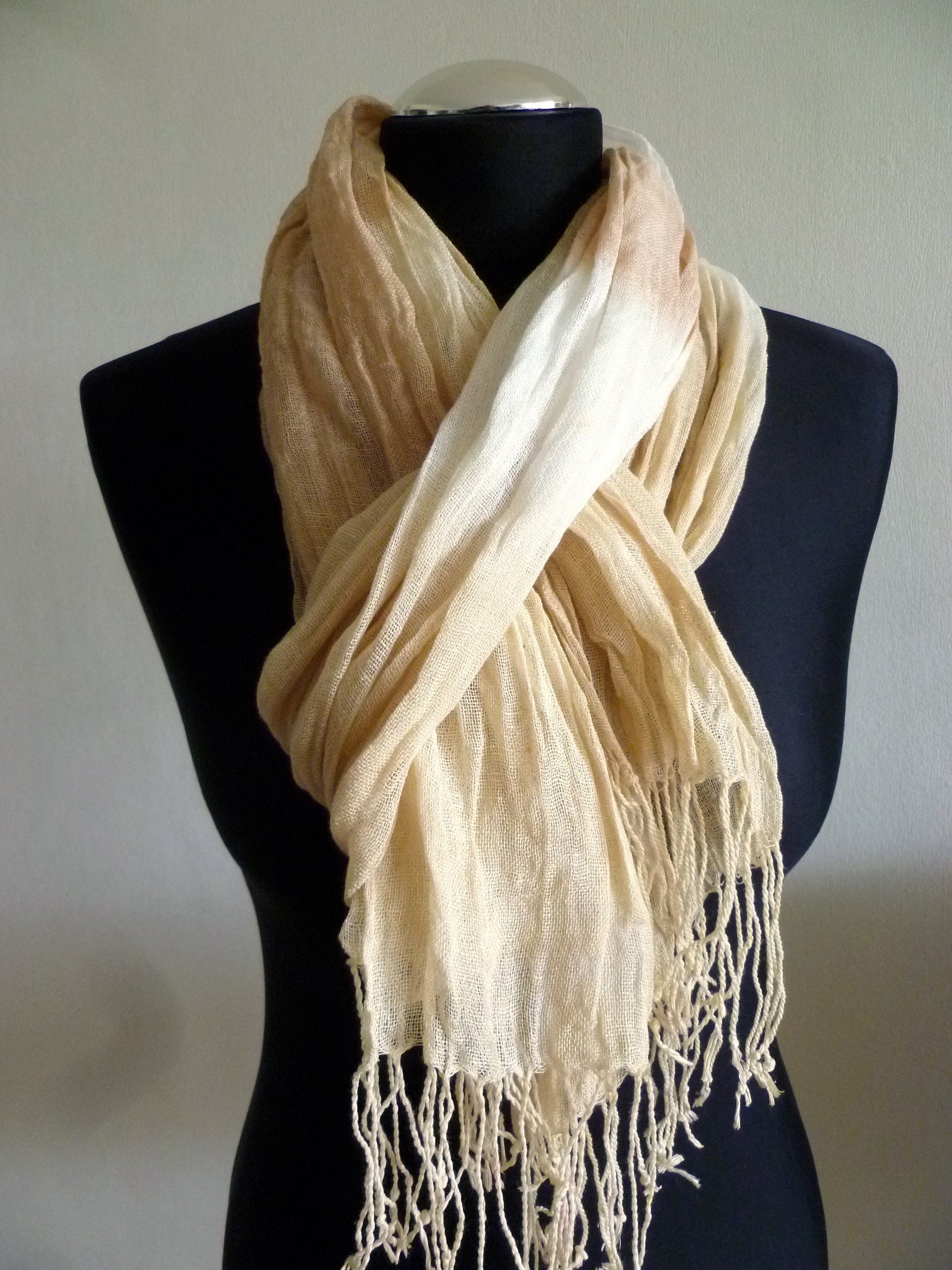 Nr. 18 - Leinenschal 100% Frühling Nr. 18 - Leinenschal 100% Frühling von silkdesignartdeco