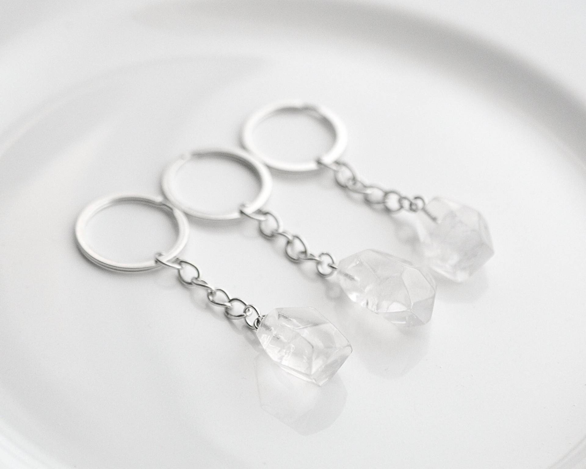 Birthstone Schlüsselanhänger Für Frauen, Roher Klarer Quarz-Schlüsselanhänger, Kristall-Schlüsselanhänger Charme, Bester Freund Birthstone Schlüsselanhänger Für Frauen, Roher Klarer Quarz-Schlüsselanhänger, Kristall-Schlüsselanhänger Charme, Bester Freund von silverandivy