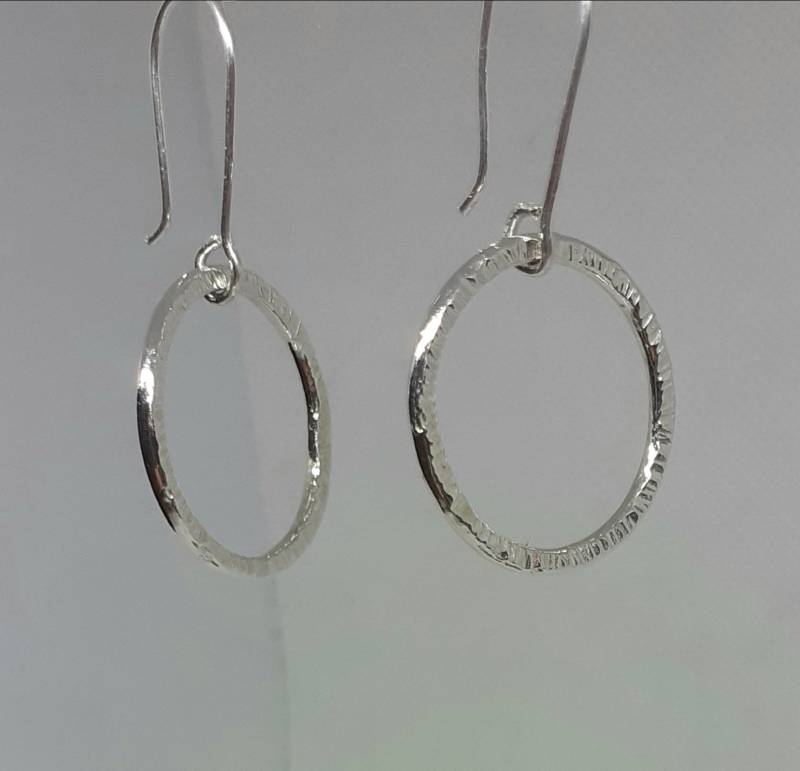 925 Silber Tropfen Ohrringe Hand Made in Scotland von silverbinky