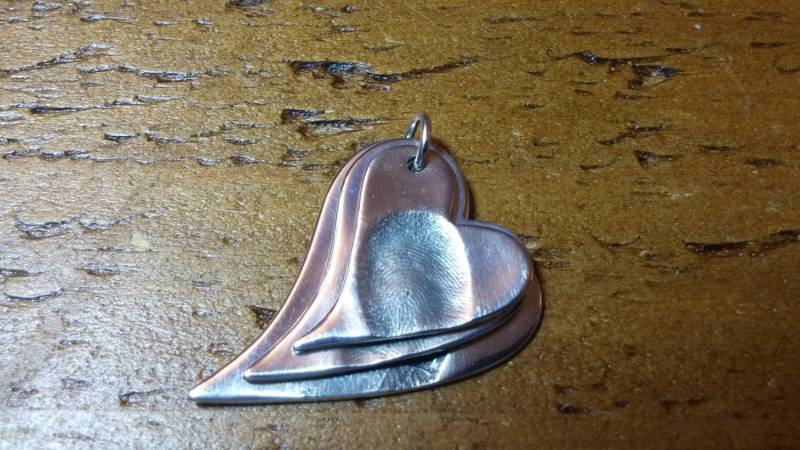 Fingerabdruck-Anhänger Anhänger - Von Einzel-, Doppel- Oder Dreibettzimmer von silvercharmingprints