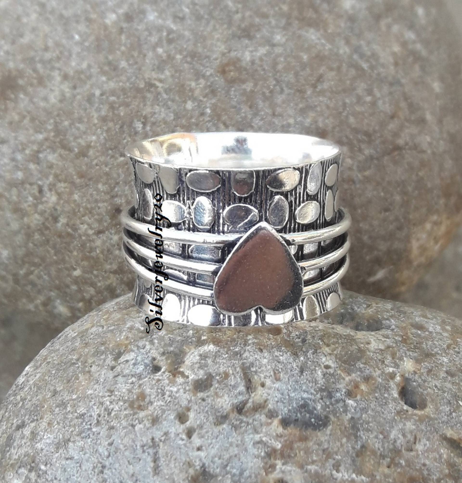 Splitter Spinner Ring, 925 Sterling Silber Ehering, Silberschmuck, Frauen Geschenk Für Sie, Sorgenring von silverjewellery20