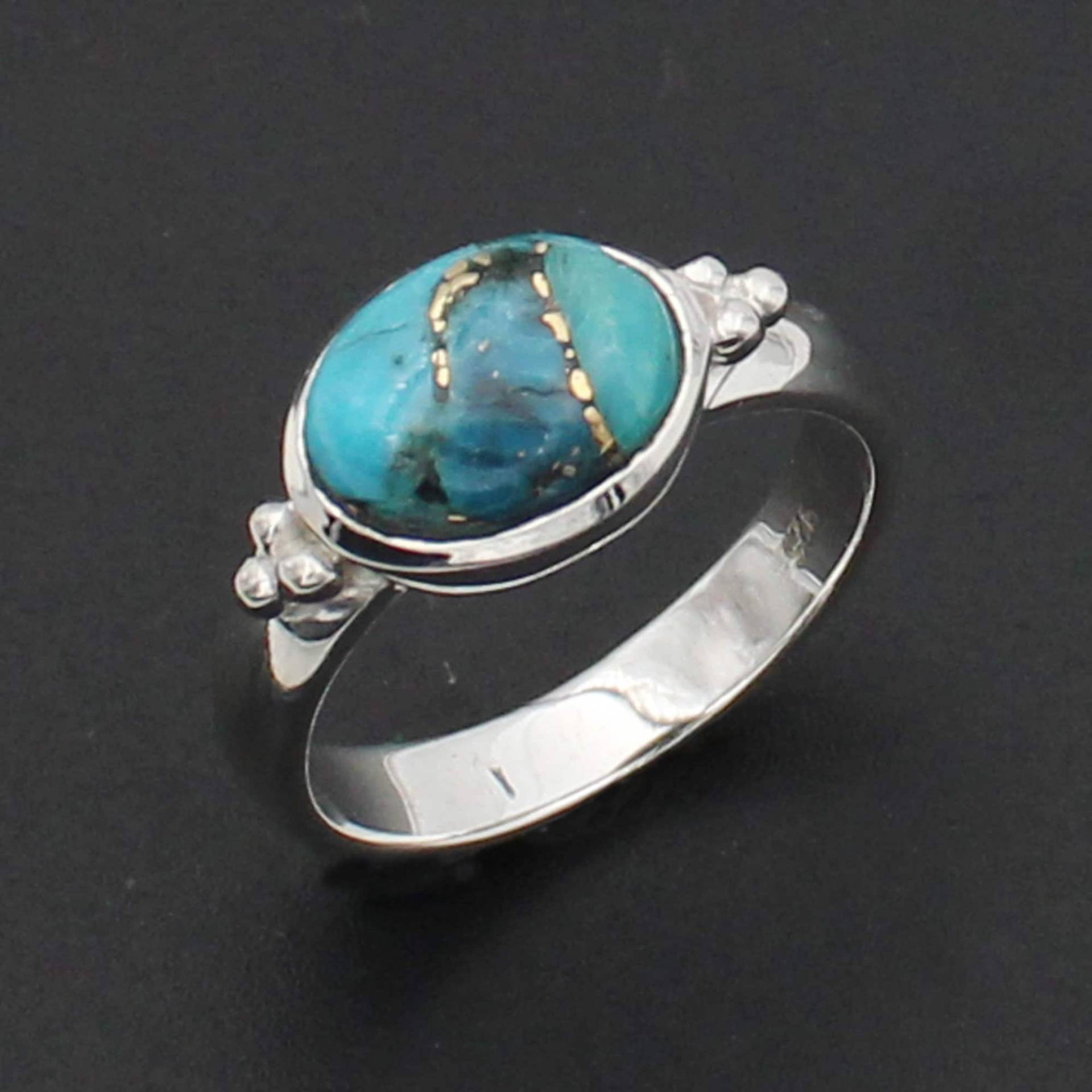 Blau Mohave Türkis Edelstein 925Er Massivsilber Stempel Silber Schmuck, Frauen Schmuck von silverjewelleryworld