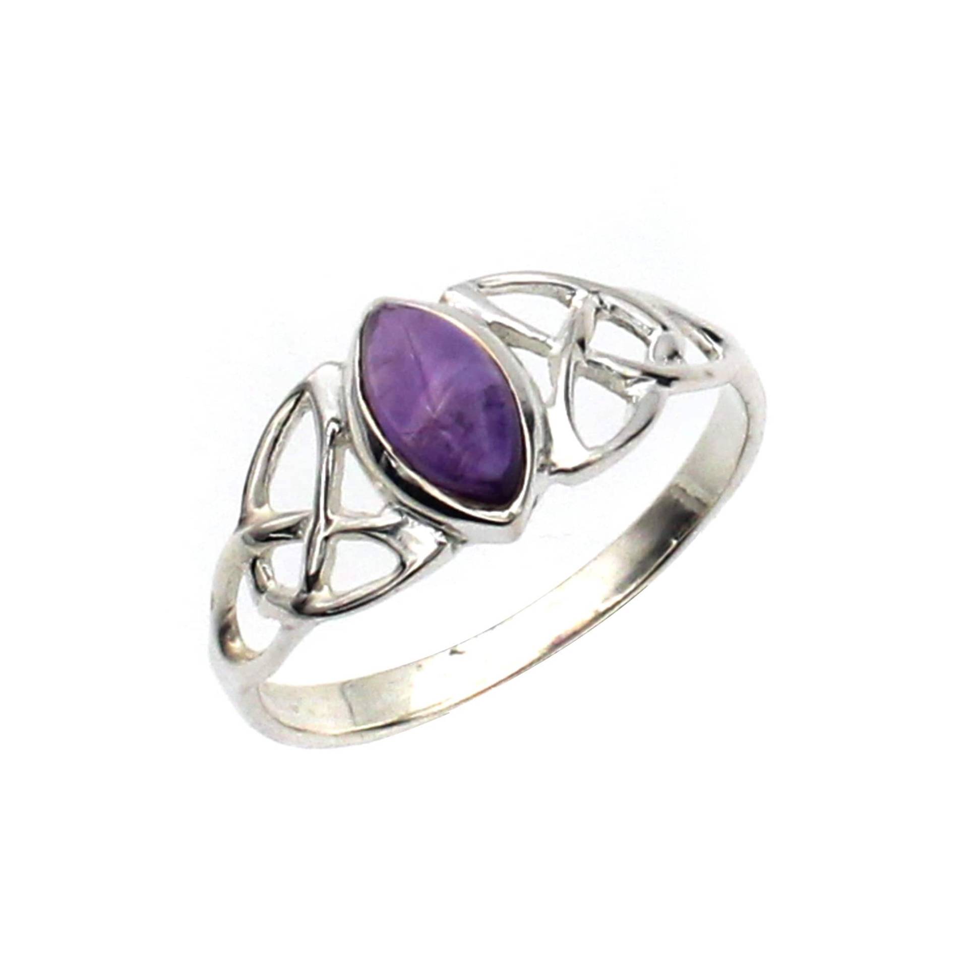 Lila Amethyst Edelstein 925 Stempel Sterling Feine Silber Ring, Frauen Schmuck, Männer Schmuck von silverjewelleryworld
