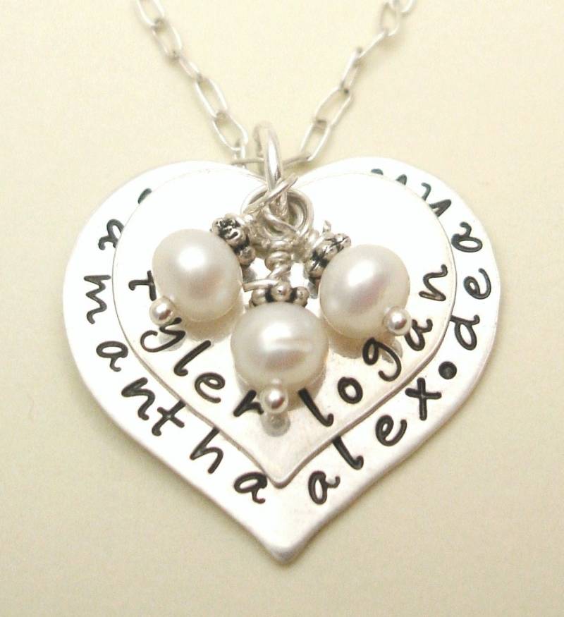 Mutter Personalisierte Sterlingsilber Schmuck Zwei Herzen Liebe Geschichte Halskette Geschenk Für Ihre Hand Gestempelt Nana Neue Mami Free Shipping Mutter Personalisierte Sterlingsilber Schmuck Zwei Herzen Liebe Geschichte Halskette Geschenk Für Ihre Hand Gestempelt Nana Neue Mami Free Shipping von silverpress