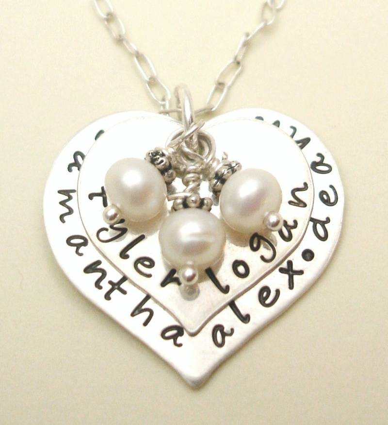 Silverpress Zwei Herzen Personalisiert Muttertag Love Story Halskette. Sterlingsilber Hand Gestempelt Geschenk Für Mutter Großmutter Kostenloser Silverpress Zwei Herzen Personalisiert Muttertag Love Story Halskette. Sterlingsilber Hand Gestempelt Geschenk Für Mutter Großmutter Kostenloser von silverpress