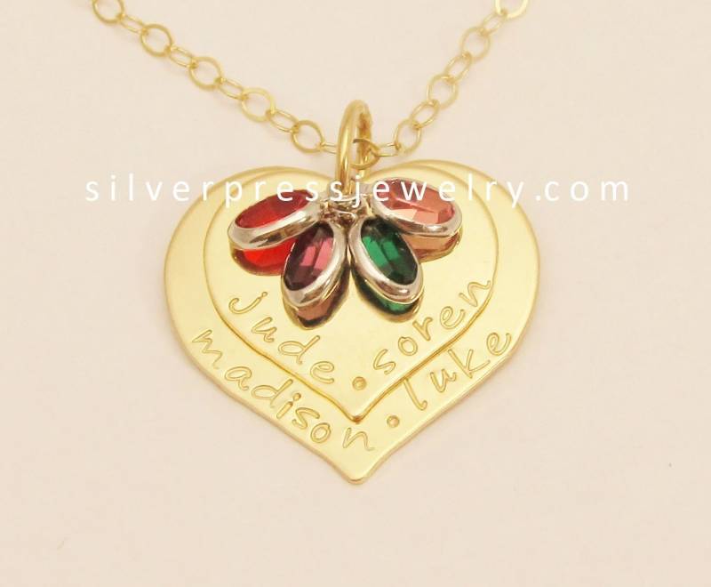 Zwei Herzen 14K Gold. Personalisierte Handgestempelte Halskette. Von Silverpress. Geschenk Für Mama Schmuck. Kostenloser Versand Zwei Herzen 14K Gold. Personalisierte Handgestempelte Halskette. Von Silverpress. Geschenk Für Mama Schmuck. Kostenloser Versand von silverpress