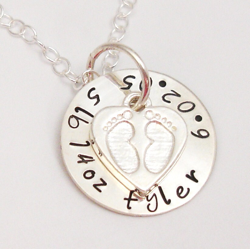 sterling Silber Newborn Halskette ... Von Silverpress New Mommy Mom Mutter Anhänger Personalisierte Push Geschenk sterling Silber Newborn Halskette ... Von Silverpress New Mommy Mom Mutter Anhänger Personalisierte Push Geschenk von silverpress