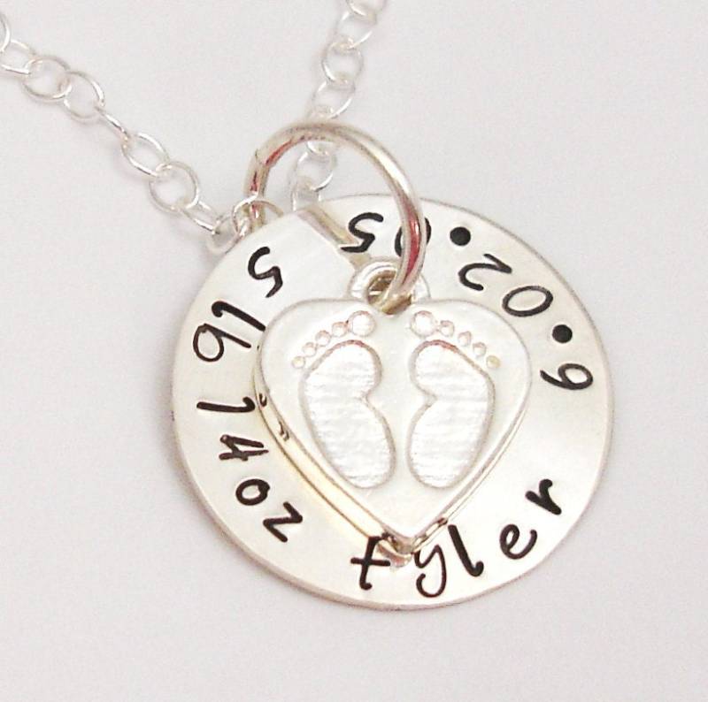 sterling Silber Newborn Halskette ... Von Silverpress New Mommy Mom Mutter Anhänger Personalisierte Push Geschenk sterling Silber Newborn Halskette ... Von Silverpress New Mommy Mom Mutter Anhänger Personalisierte Push Geschenk von silverpress