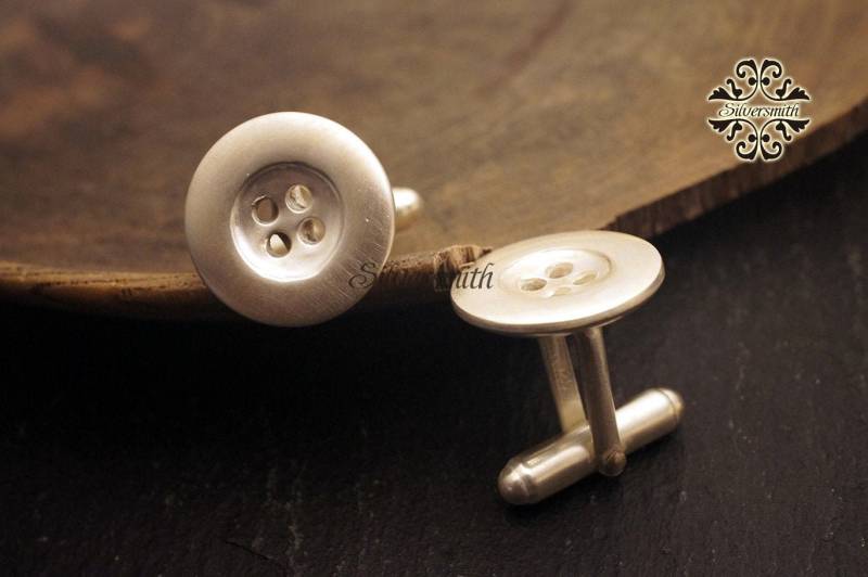 Knopf 925 Sterling Silber Manschettenknöpfe von silversmithhk
