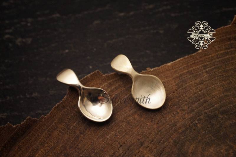 Löffel 925 Sterling Silber Ohrringe von silversmithhk