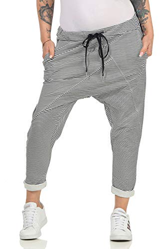 Damen Jogginhose im Boyfriend-Style Sweatpants für Freizeit Sport und Fitness 108 (36-40, Modell 1) von simaranda