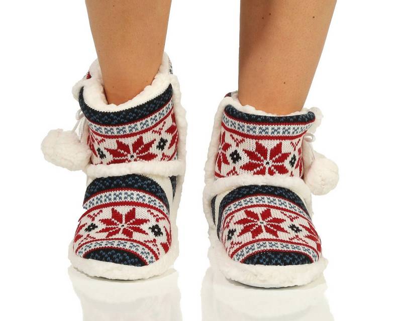 simaranda Damen 528 Hüttenschuhe zum Schlupfen von simaranda