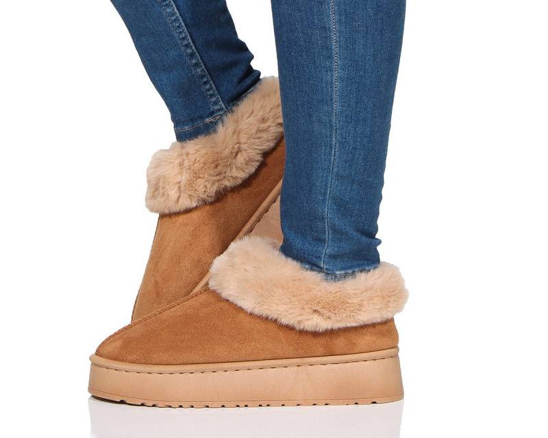 simaranda Damen Hausschuhe 862 42-43 Camel Hausschuh von simaranda