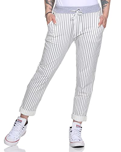 simaranda Damen Jogginhose im Boyfriend-Style Sweatpants für Freizeit Sport und Fitness 600 (36-40, Style 1) von simaranda